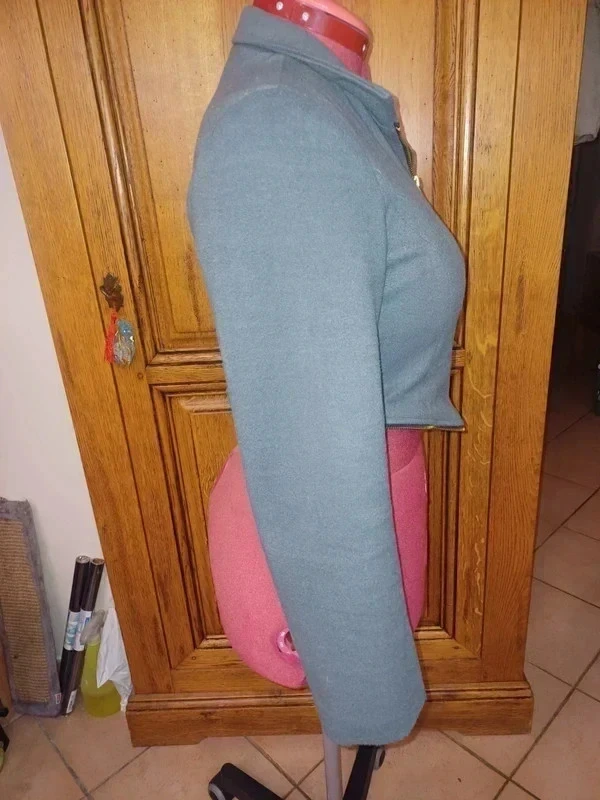 Lange grijze jas die kan worden omgevormd tot een nieuwe blazer – photo 11
